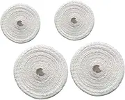 Cabilock Salami Netting 4 Rolls Meat Netting Roll Ham Sock Cotton Netting Meat Butcher Twine Net Meat Netting Roll Meat Kitchen Baking Supplies (1m+) Ham Netting Roll
