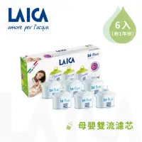 在飛比找momo購物網優惠-【LAICA 萊卡】長效8周母嬰專用濾芯 6入/盒(義大利原