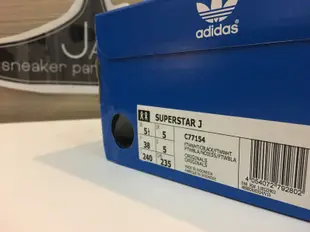 adidas Original Superstar J C77154 金標 黑白
