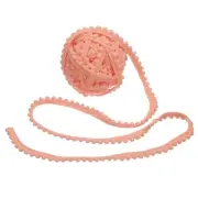 8.5 Yards Pom Pom Trim Ribbon, 0.5" Wide Pink Ball Fringe Trim for DIY