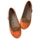 美國加州 PONIC&Co. ELLA 防水輕量 娃娃鞋 雨鞋 橘色 女 懶人鞋 休閒鞋 環保膠鞋 平底 真皮滾邊