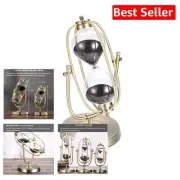 Classic European 60-Minute Sand Clock - Stylish Black Sand Timer for Home Office