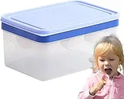 Ice Cream Mold | Ice Cream Maker with Lid and Container | Easy Release Mould, Double Layer Container for Kitchen Freezer Dessert Homemade School Travel