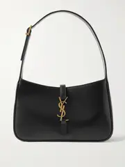 [SAINT LAURENT] SAINT LAURENT - Le 5 À 7 Leather Shoulder Bag - Black - One size One size Black