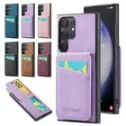 Leather Card Slot Stand Phone Case For Samsung S23 S22 A14 A54 A13 A23 A33 A34