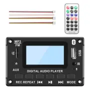 Car Bluetooth MP3 Decoder Board LCD Display MP3 Audio Module Speaker5606