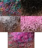 100pcs Mini Elastic Rubber Bands - Hair Ties - Ponytail - Various Options