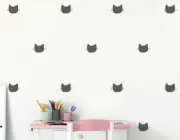 CUTE CAT FACE Wall Decor Stencil, Painting Pattern, Cost Effective Wallpaper