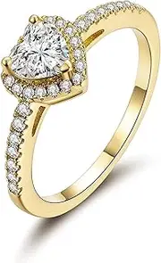 [MDFUN] Luxurious Rose Gold Plated Cubic Zirconia Infinity Love Solitaire Promise Eternity Ring