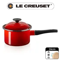 在飛比找PChome24h購物優惠-LE CREUSET-琺瑯單柄調理鍋16cm (櫻桃紅)