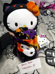 hello kitty blanket with plush! brand new