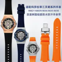 在飛比找Yahoo!奇摩拍賣優惠-替換錶帶 適配瑪莎拉蒂三叉戟手錶R8821108039/80