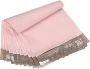 uxcell 10.5x7.5 Inch Poly Mailers, 100 Pcs Shipping Bags for Clothing with Self-Adhesive Seal Mailing Bags for Business Shipping Waterproof Envelopes Packing, Matte Pink