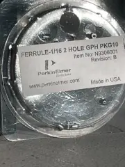 1/16''TO 0.5MM 2-HOLE GRAPH.FERRULE 1x10U.