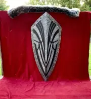 Medieval Black Knight Shield Cosplay LARP Display