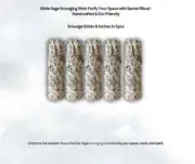 White Sage Smudging Stick Purify 6 " 5 Wands Aroma Therapy Purification