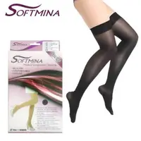 在飛比找森森購物網優惠-【Softmina】專業醫療彈性壓力包趾大腿襪-超薄型(醫療