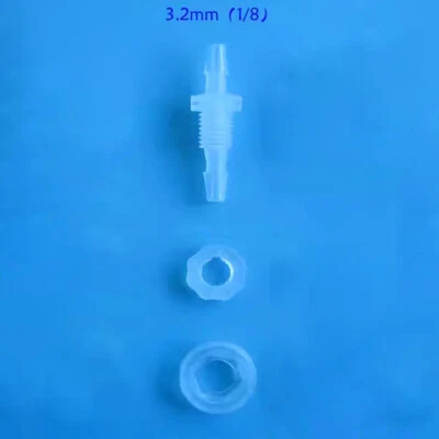 10set 1/8” 3.2 mm ID PP/PA female Luer panel mount connectors free shipping