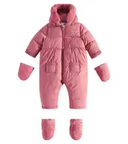[Tartine et Chocolat] Tartine et Chocolat Baby faux fur-trimmed snowsuit M 6 pink