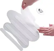 12pcs Stair Steps Anti-Slip Rubber Bathroom Bathtub Transparent Non-Slip Stickers with Bathroom Shower Anti-Slip Strip Kitchen Accessories 12 件装楼梯台阶防滑橡胶浴室浴缸透明防滑贴带浴室淋浴防滑条/501