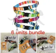 Cat Collar with Bell 6 PCS Aztec Pattern Safety Collars for Cats Kitten