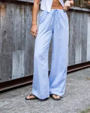 [Mooloola] Mooloola Women's Luca Pants in Blue Size 10 10 Blue
