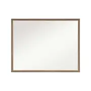 TOOLKISS Wall Mirror Rectangular Frame Bathroom 70x90cm Antique Brown