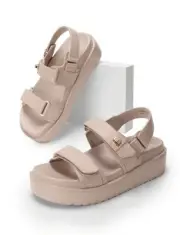 Sandalias De Plataforma Para Mujer Con Tiras Ajustables size 8