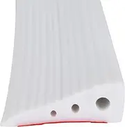 Indoor Threshold Ramp, 2/2.5cm Height Silicone Anti Slip Wheelchair Ramp, Self Adhesive Door Threshold Ramp Strip for Sweeper, Bathroom (65 x 25mm, White)