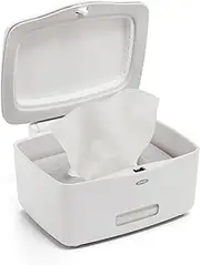 OXO Good Grips Dispenser for Face, Hand, and Flushable Wipes - White, 5.875" L x 6.625" W x 3.375" H