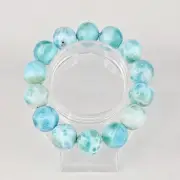 NATURAL STONE LARIMAR BRACELET BLUE CRYSTAL JEWELRY GIFT FOR HER AND HIM