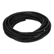 1/4 Inch x 32.8 Ft Split Wire Loom Tubing , Guard Convoluted Flex, Black