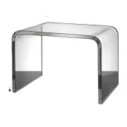 NNEOBA Transparent Acrylic Mini Side Table & Shoe Changing Stool - Middle Color
