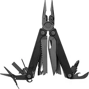 [LEATHERMAN] Charge+ Multitool with 19 Tools, Premium Wire Cutters, Saw & Scissors, 4" Closed Length - Black with Molle Sheath - Ideal For EDC, Outdoor Adventures & DIY Tasks