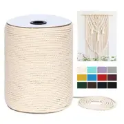 Macrame Cord 3mm x 328Yards(984Feet), Natural 3mm x 328yards Natural Color