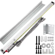 1 Axis Lathe Linear Scale 550mm with Accuracy 0.0002" Optical Length Precision Linear Scale Aluminum Body for Mill Milling Lathe Machine with Accessories