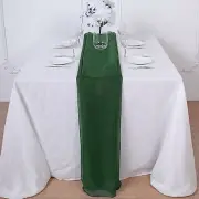 Hunter Green 72" Premium Chiffon Table Top Runner Party Wedding Decorations