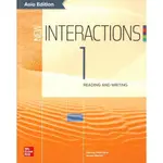 [文鶴~書本熊]NEW INTERACTIONS 1 (READING/WRITING)(WITH CODE)(ASIA ED) 9781447078197<書本熊書屋>