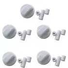 5 Set White Kitchen Gas Stove Knobs Cooker Oven Hob Cook top Knob Switch Control