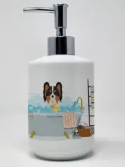 Tricolor Papillon Ceramic Soap Dispenser Hand Soap Dispenser Pump Bottles for