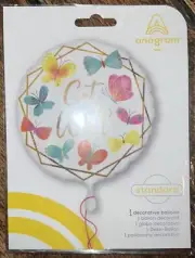 Get Well Balloon, 17”, NWT, Butterflies