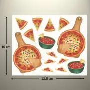 Creative Memories BLOCK STICKER - PIZZA, NACHOS