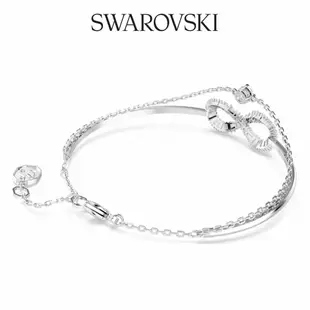 SWAROVSKI 施華洛世奇 Hyperbola 手鐲 Infinity 白色 鍍白金色