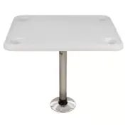 Springfield 16"x28" Rectangle Table Package White Thread-Lock Boat 1690107
