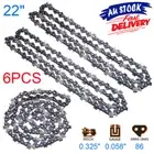 6PCS 22" Inch Chainsaw Chain 86DL Links 325 058 For BAUMR-AG SX75 MTM 72SX 62SX