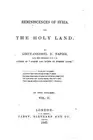 Reminiscences of Syria and the Hold Land - Vol. II by E. Napier (English) Paperb