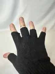 Steampunk Goth Fingerless Gloves Unisex Cosplay Beggar Yoga Apocalyptic Badass