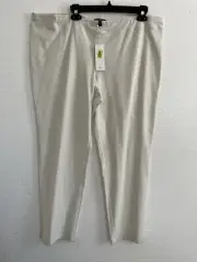 Eileen Fisher PLUS Washable Stretch Crepe Slim Pant With Yoke Size 3X NWT $178