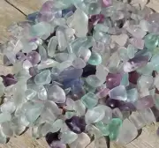 Fluorite Gemstone Chip Nugget No Hole Undrilled Bottle Crystal High Grade Medium