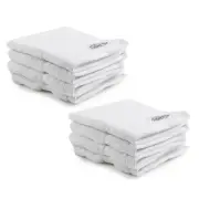 8pc Onkaparinga Flinders Bathroom Face Washers Set 30x30cm Cotton 600GSM White